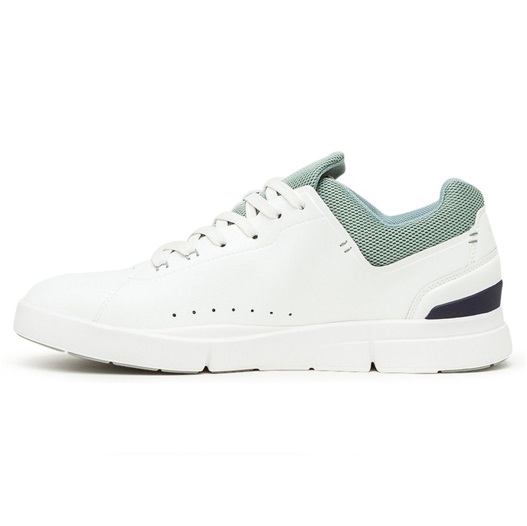 On Running The Roger Advantage Textile Men's Low-Top Trainers#color_white eucalyptus