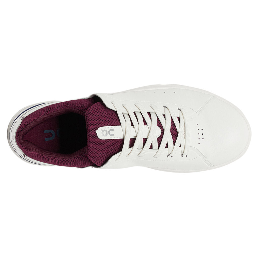 On Running The Roger Advantage Textile Men's Low-Top Trainers#color_white mulberry