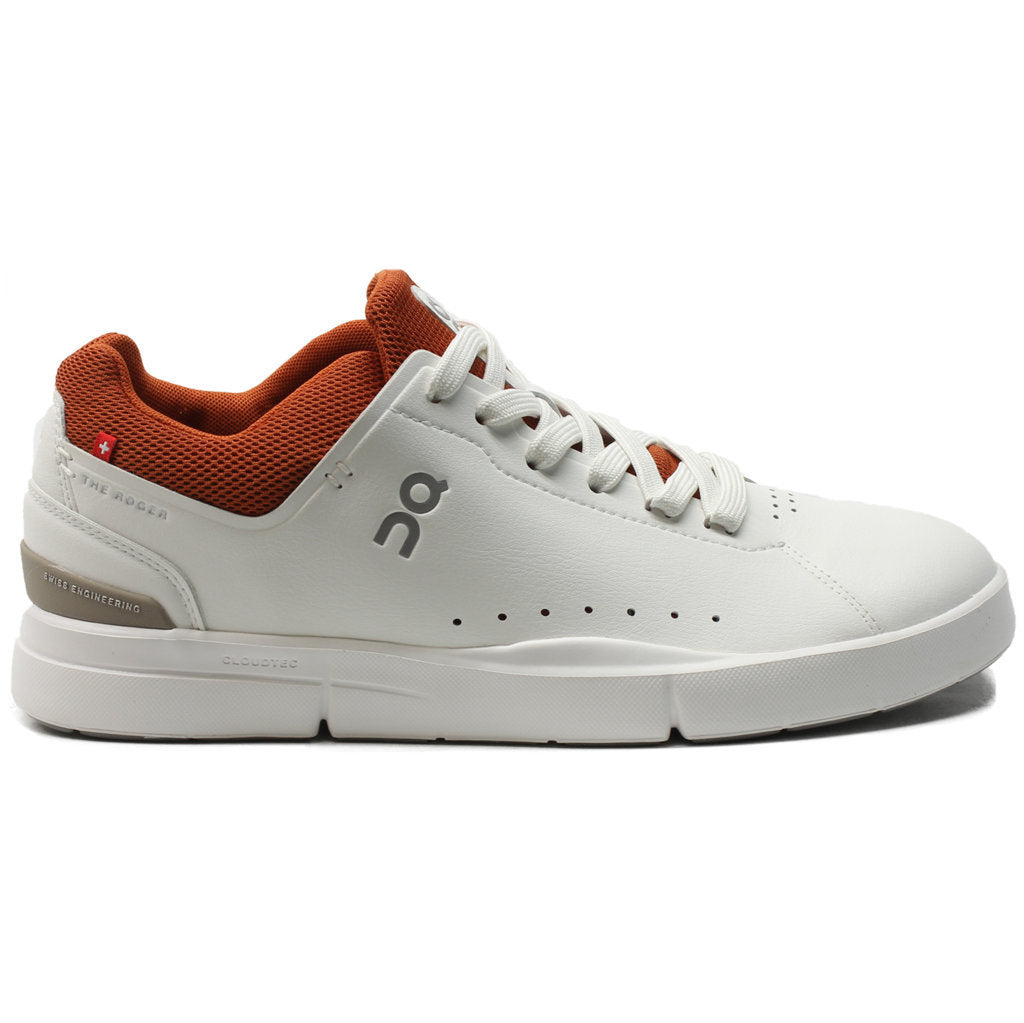 On Running The Roger Advantage Textile Men's Low-Top Trainers#color_white rust