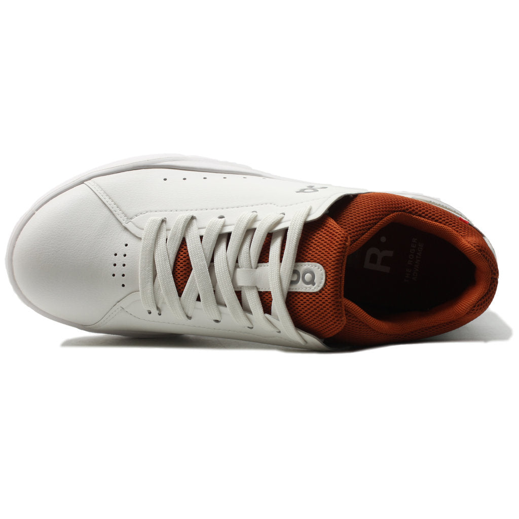 On Running The Roger Advantage Textile Men's Low-Top Trainers#color_white rust