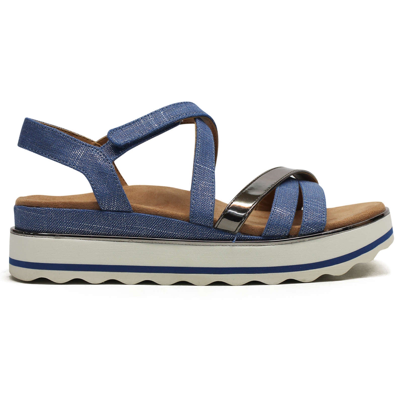 Vionic Kellyn Textile Womens Sandals#color_vallarta blue