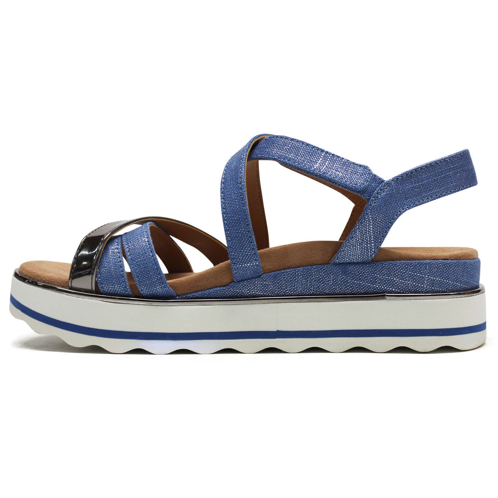 Vionic Kellyn Textile Womens Sandals#color_vallarta blue