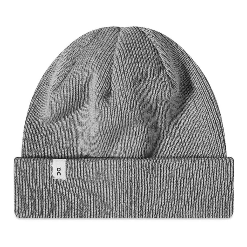 On Running Merino Beanie Wool Unisex Hats #color_Lunar