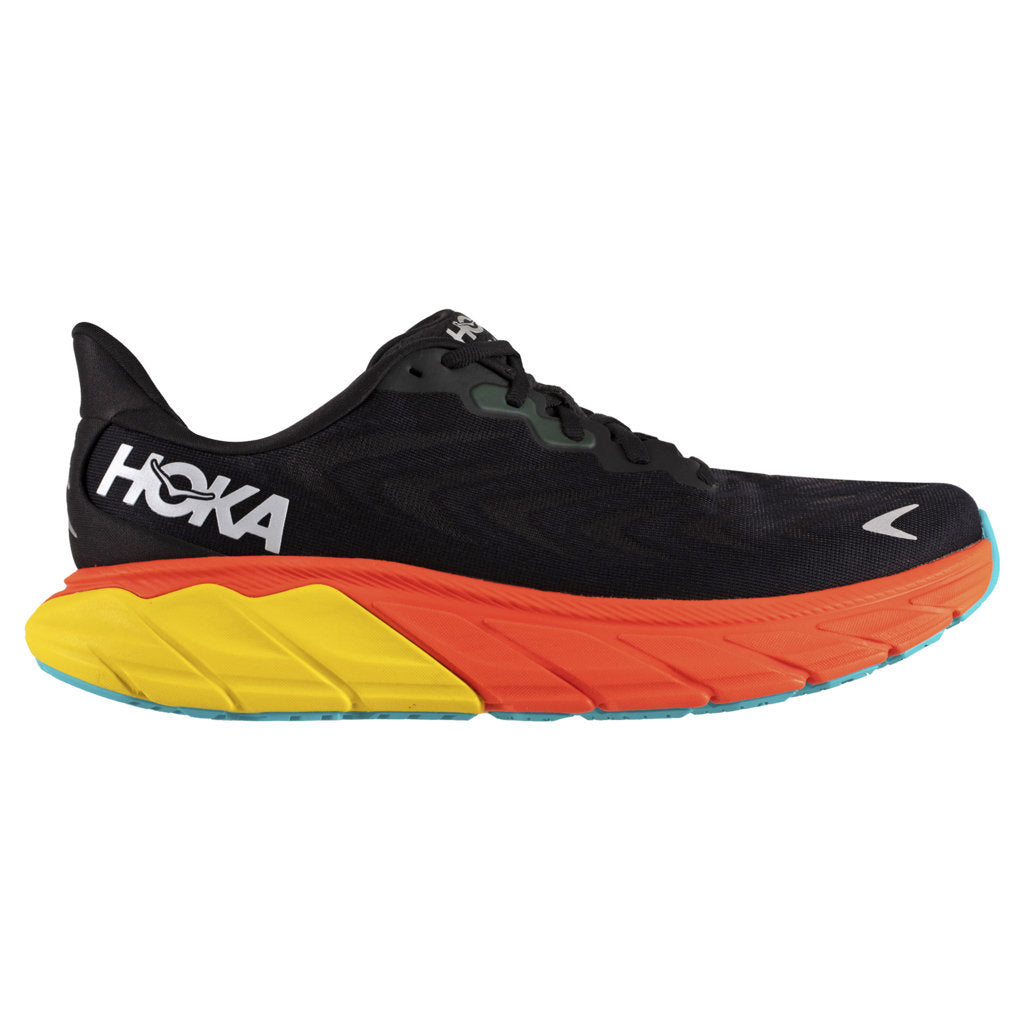 Hoka One One Arahi 6 Textile Mens Trainers#color_black flame