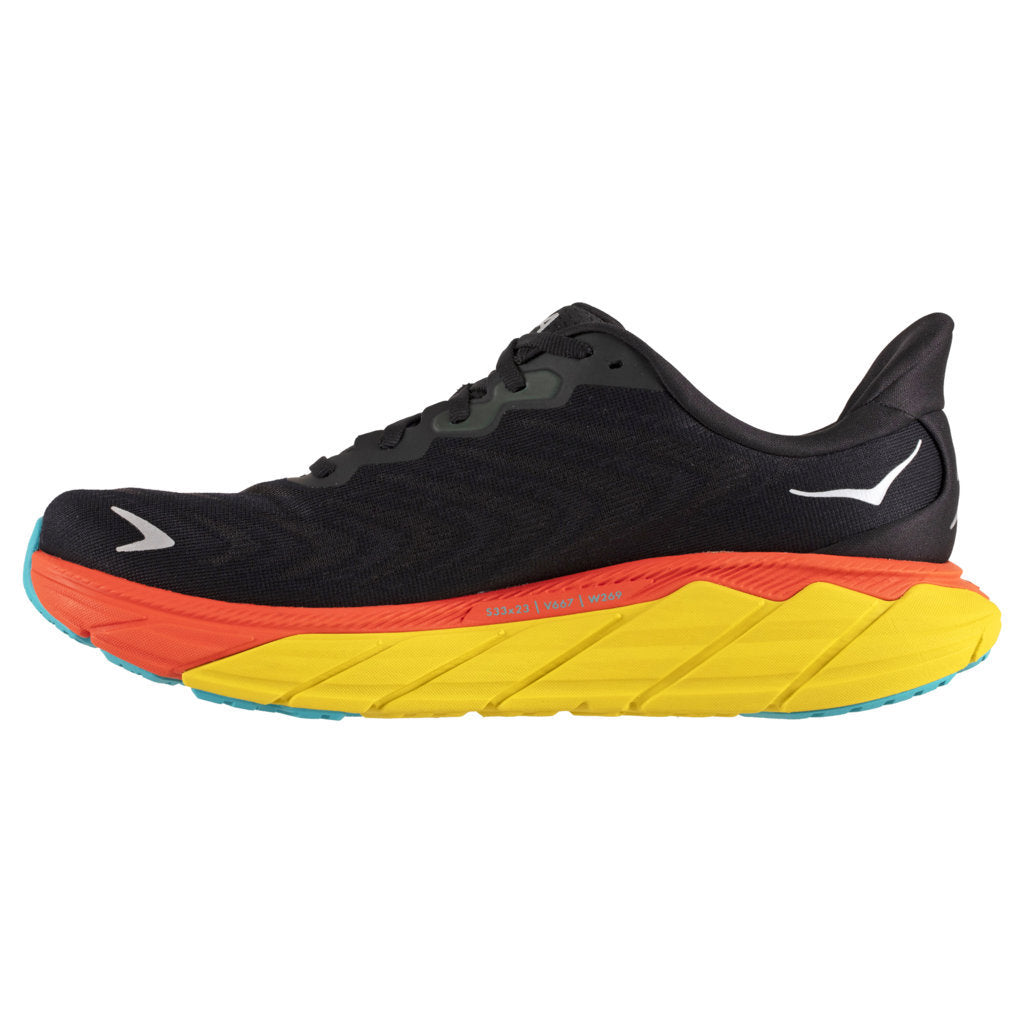 Hoka One One Arahi 6 Textile Mens Trainers#color_black flame