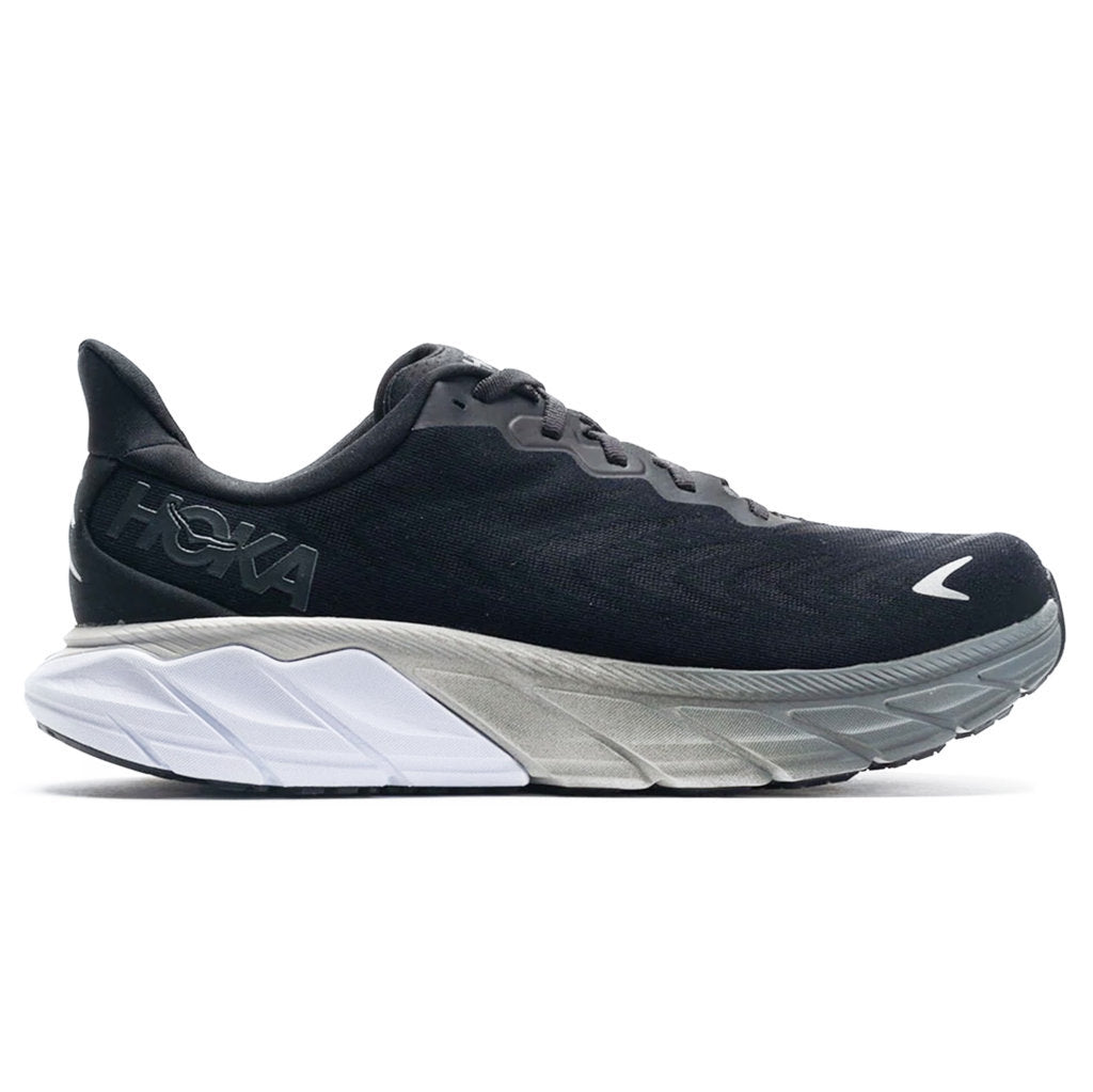 Hoka One One Arahi 6 Textile Mens Trainers#color_black white