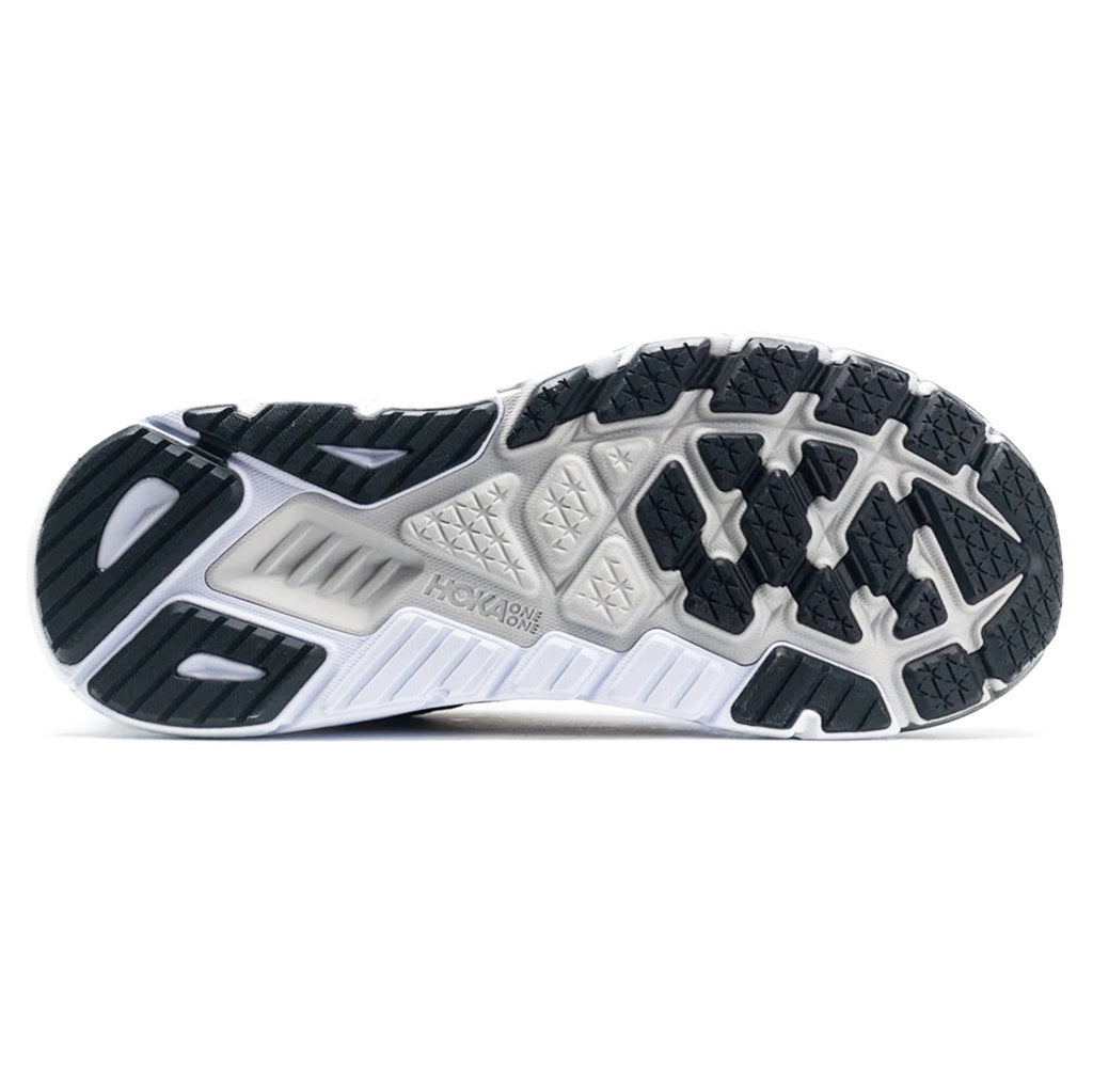 Hoka One One Arahi 6 Textile Mens Trainers#color_black white