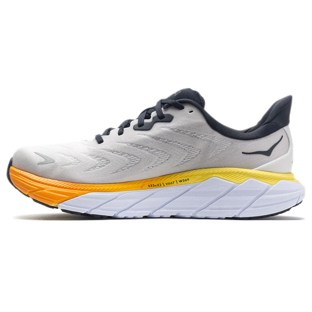 Hoka One One Arahi 6 Textile Mens Trainers#color_nimbus cloud blanc de blanc