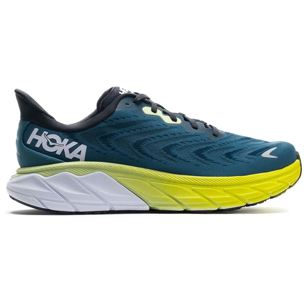 Hoka One One Arahi 6 Textile Mens Trainers#color_blue graphite blue coral