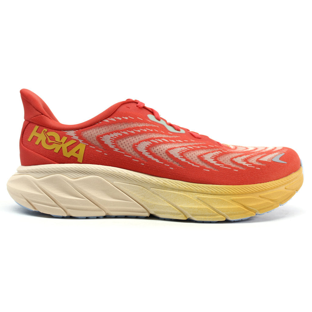 Hoka One One Arahi 6 Textile Mens Trainers#color_fiesta amber yellow