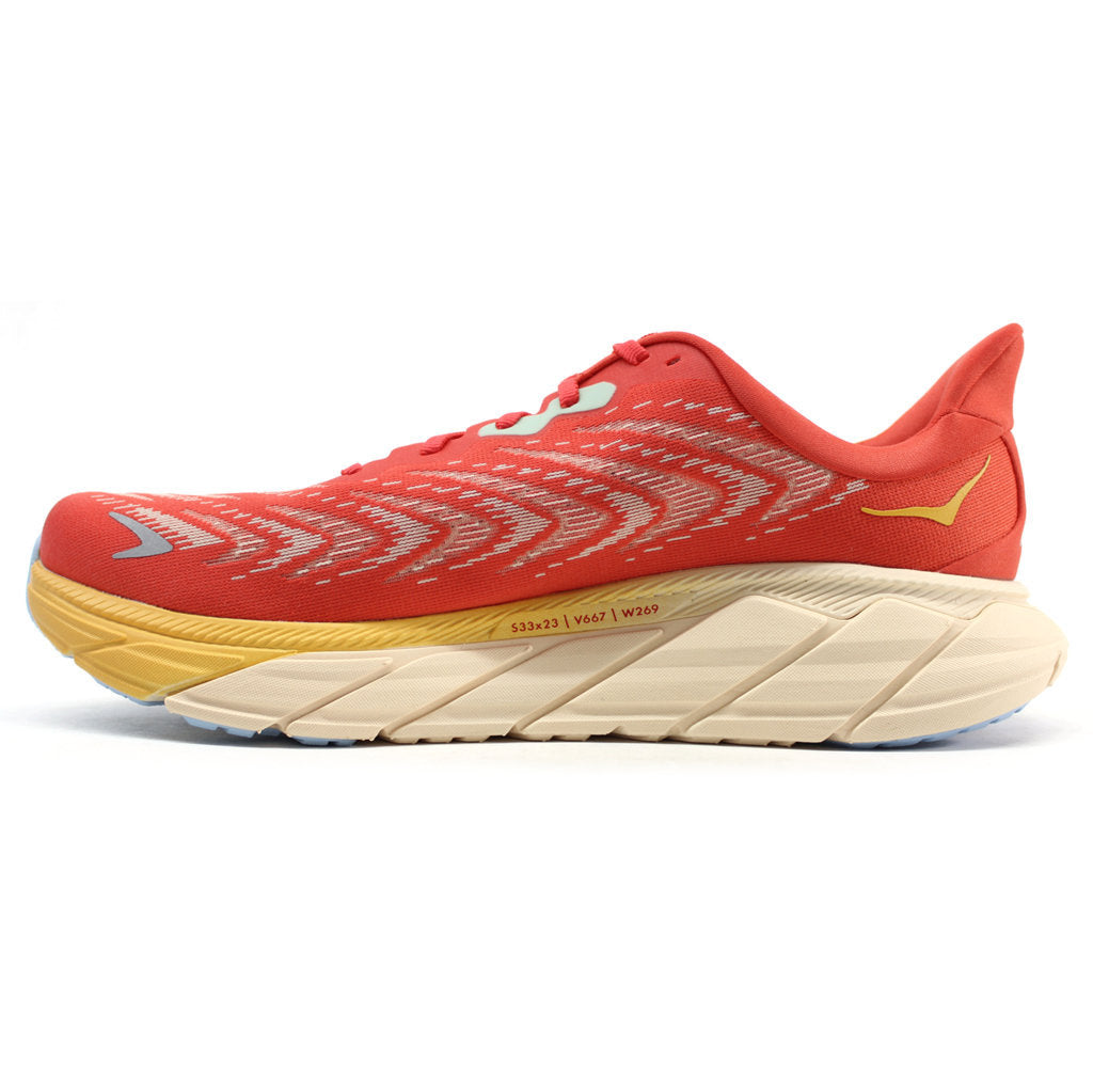 Hoka One One Arahi 6 Textile Mens Trainers#color_fiesta amber yellow