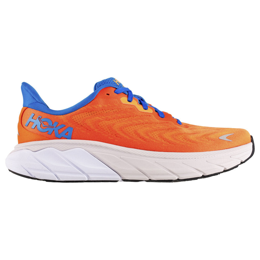 Hoka One One Arahi 6 Textile Mens Trainers#color_vibrant orange coastal sky