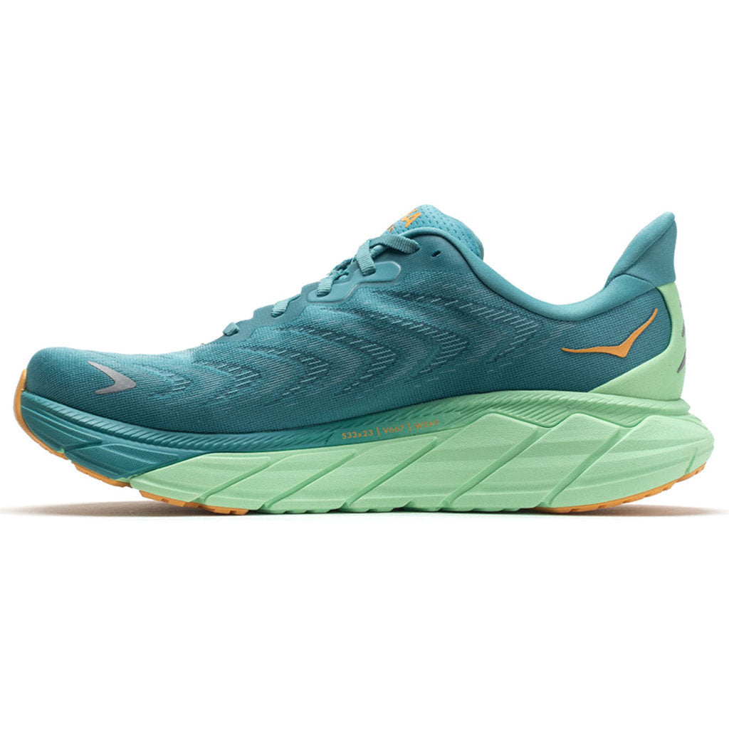 Hoka One One Arahi 6 Textile Mens Trainers#color_ocean mist lime glow