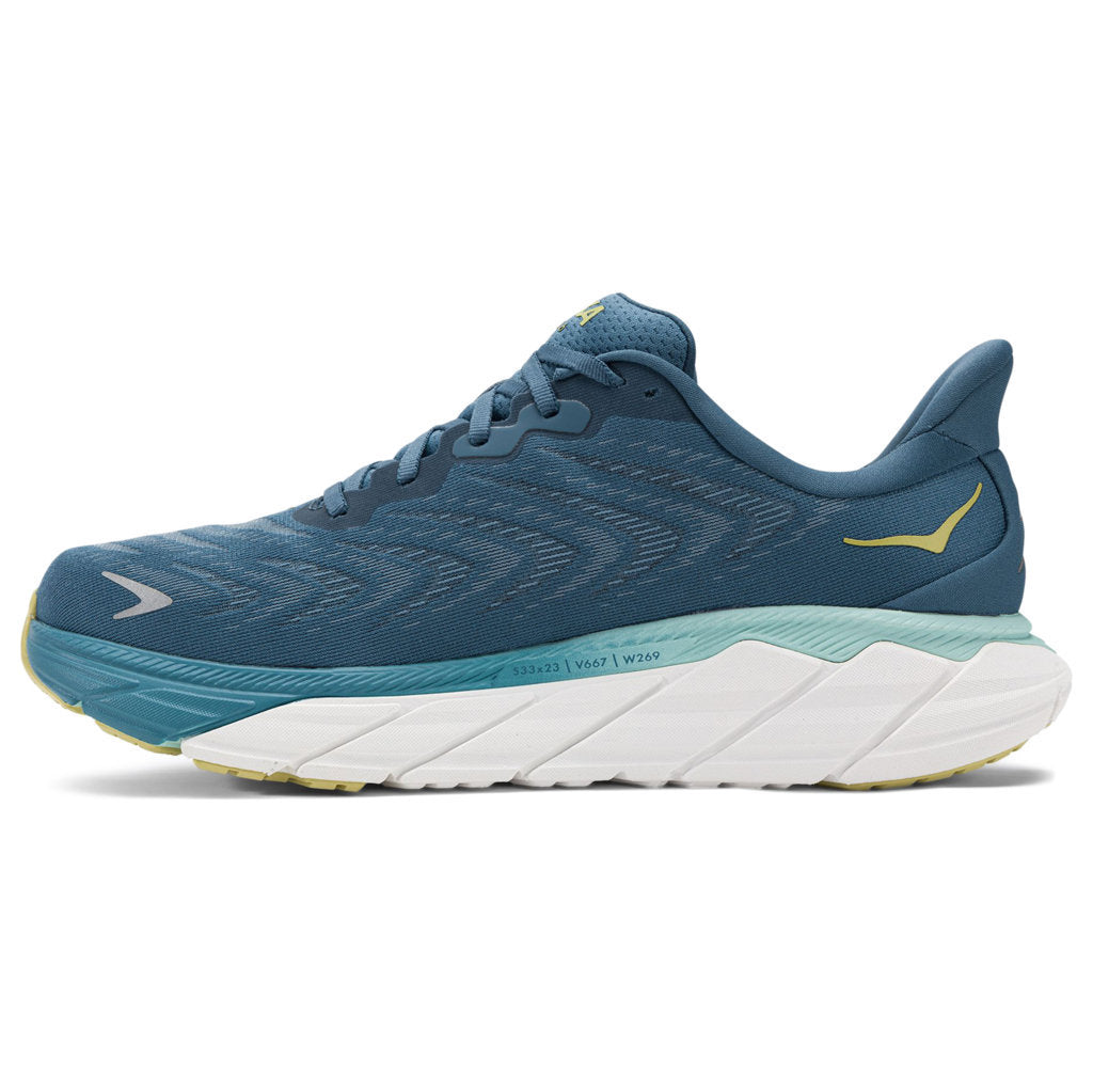 Hoka One One Arahi 6 Textile Mens Trainers#color_bluesteel sunlit ocean