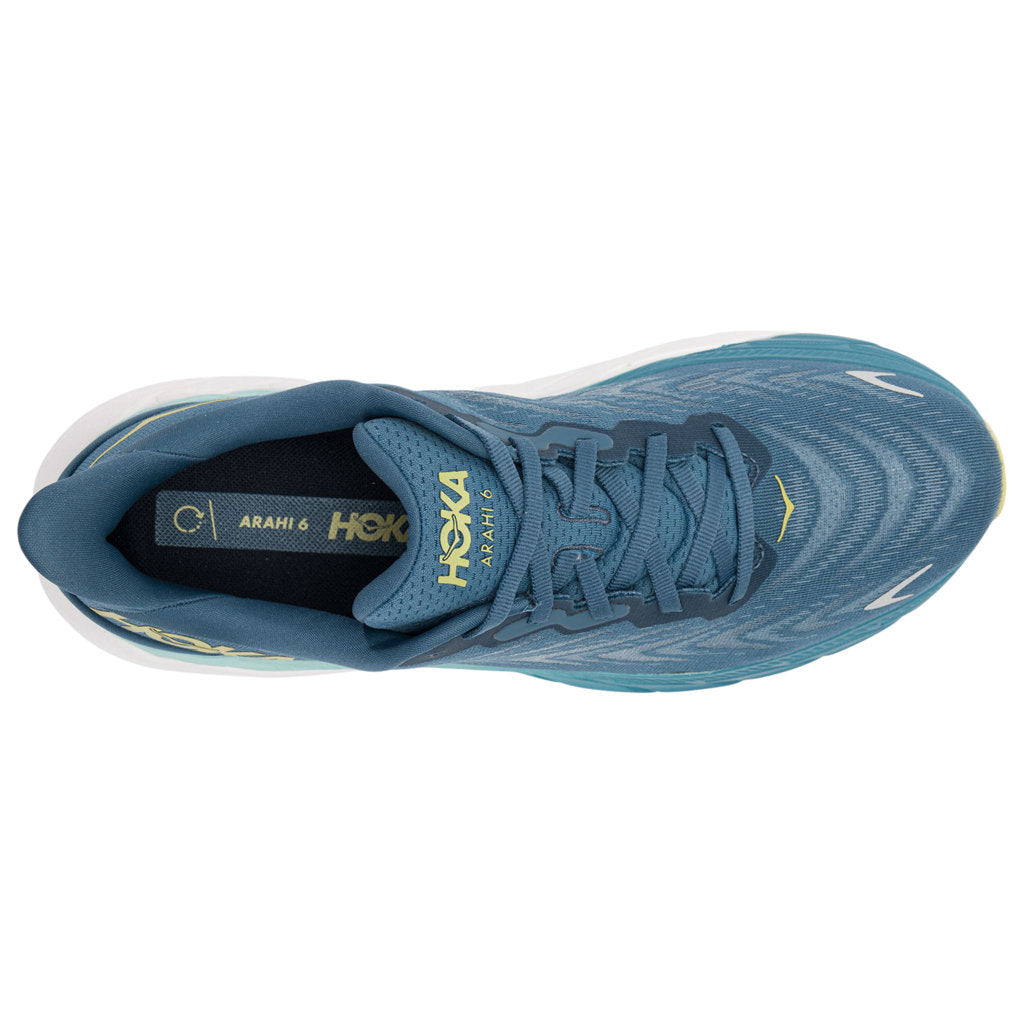 Hoka One One Arahi 6 Textile Mens Trainers#color_bluesteel sunlit ocean