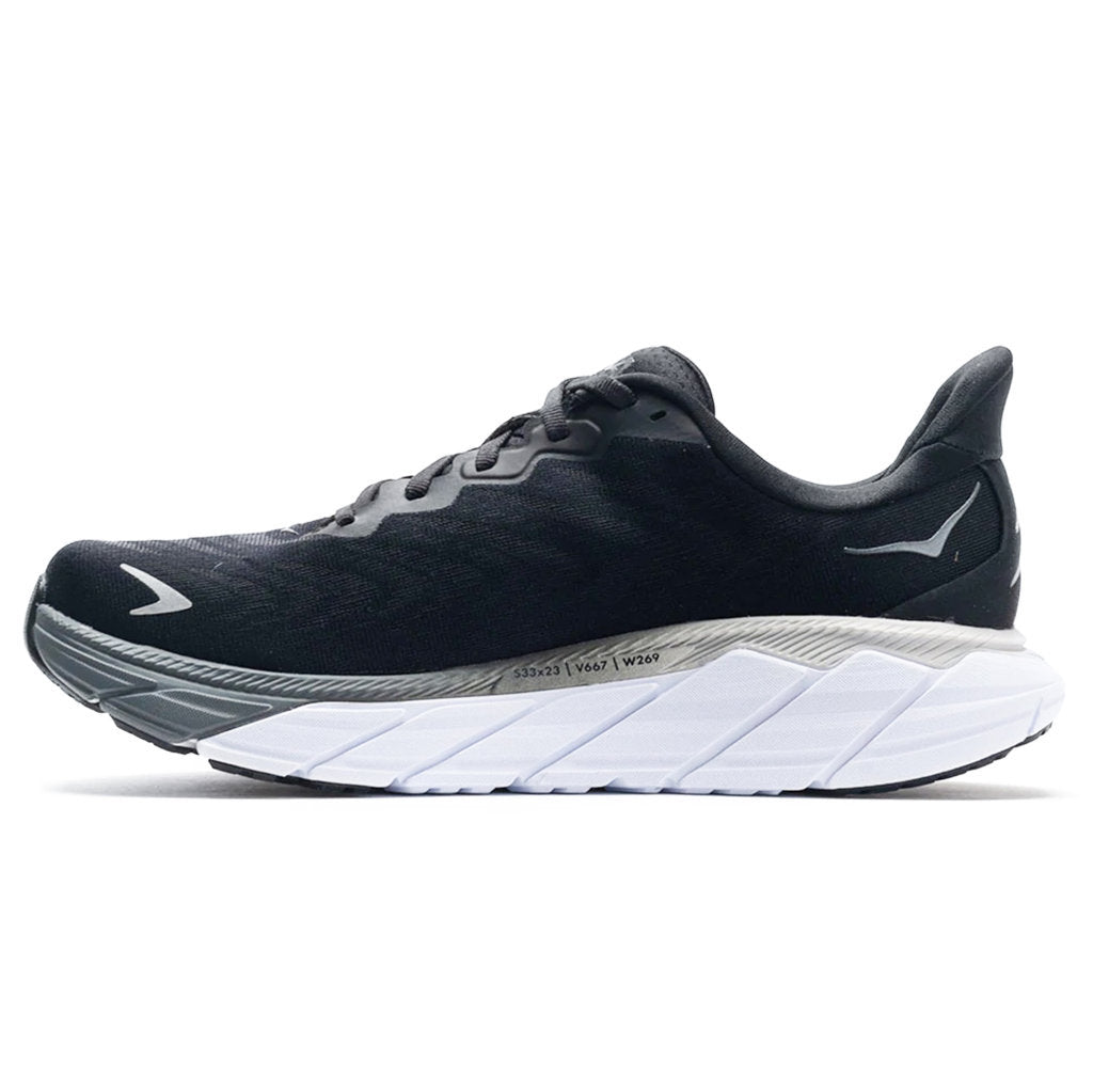 Hoka One One Arahi 6 Textile Womens Trainers#color_black white