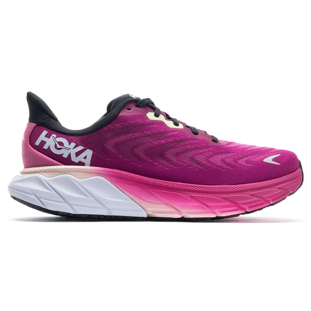 Hoka One One Arahi 6 Textile Womens Trainers#color_festival fuchsia ibris rose