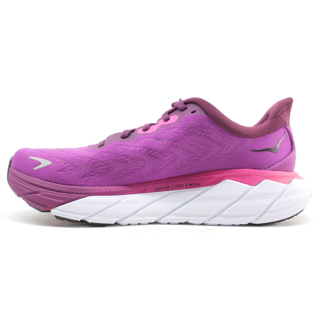 Hoka One One Arahi 6 Textile Womens Trainers#color_grape wine beautyberry