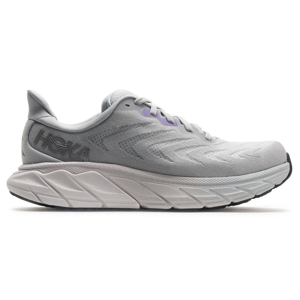 Hoka One One Arahi 6 Textile Womens Trainers#color_harbor mist silver