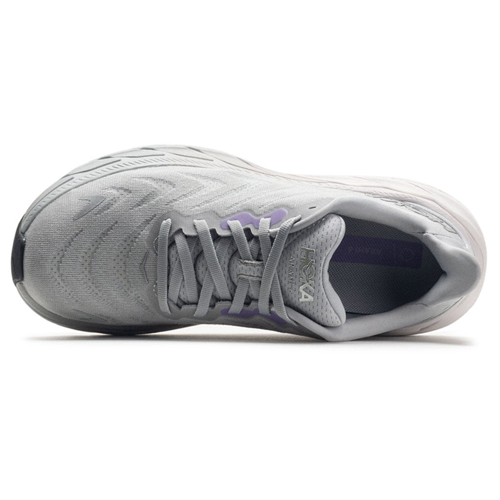 Hoka One One Arahi 6 Textile Womens Trainers#color_harbor mist silver