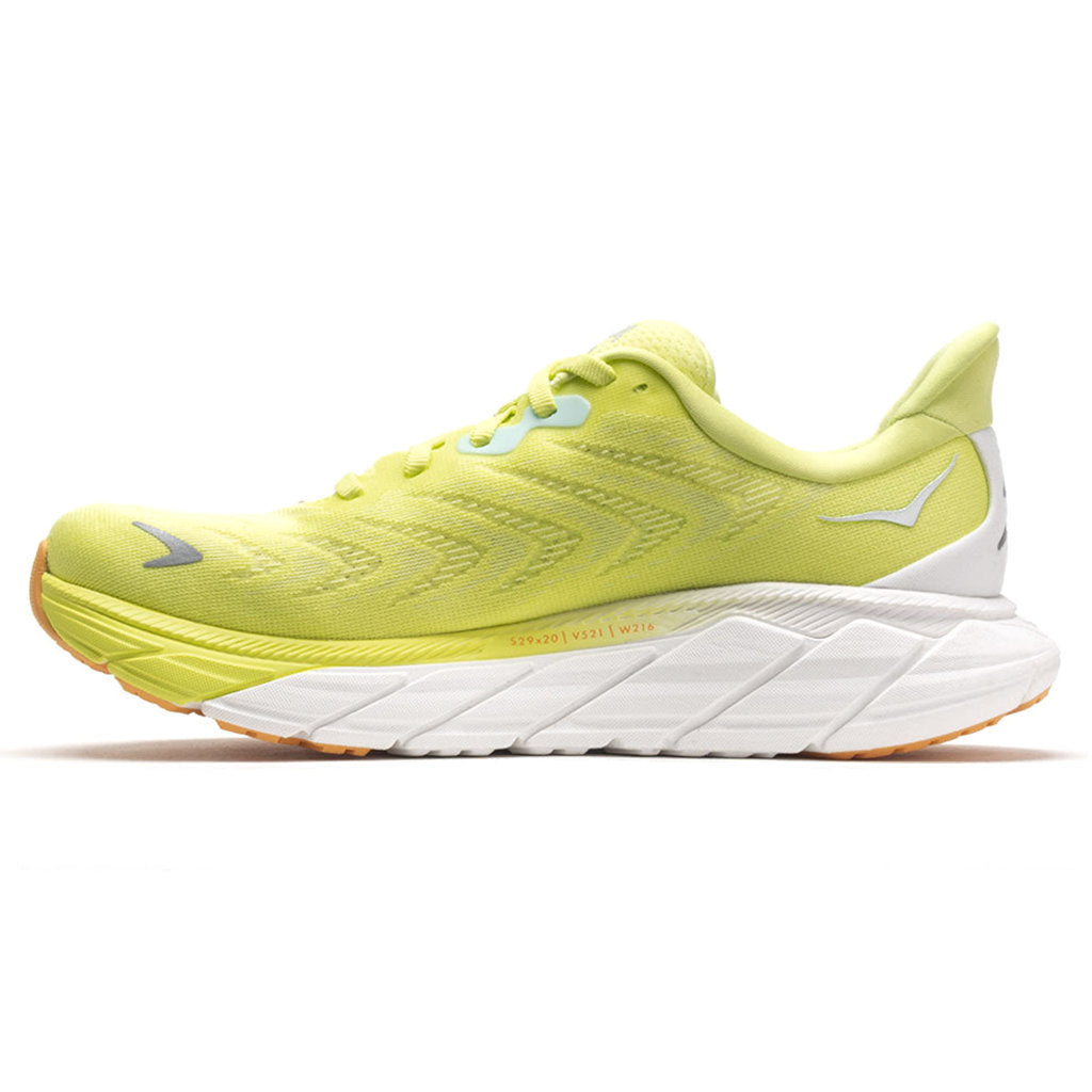 Hoka One One Arahi 6 Textile Womens Trainers#color_citrus glow white