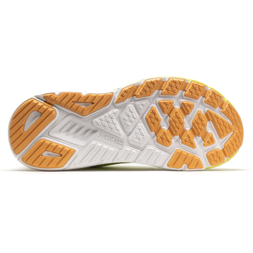 Hoka One One Arahi 6 Textile Womens Trainers#color_citrus glow white