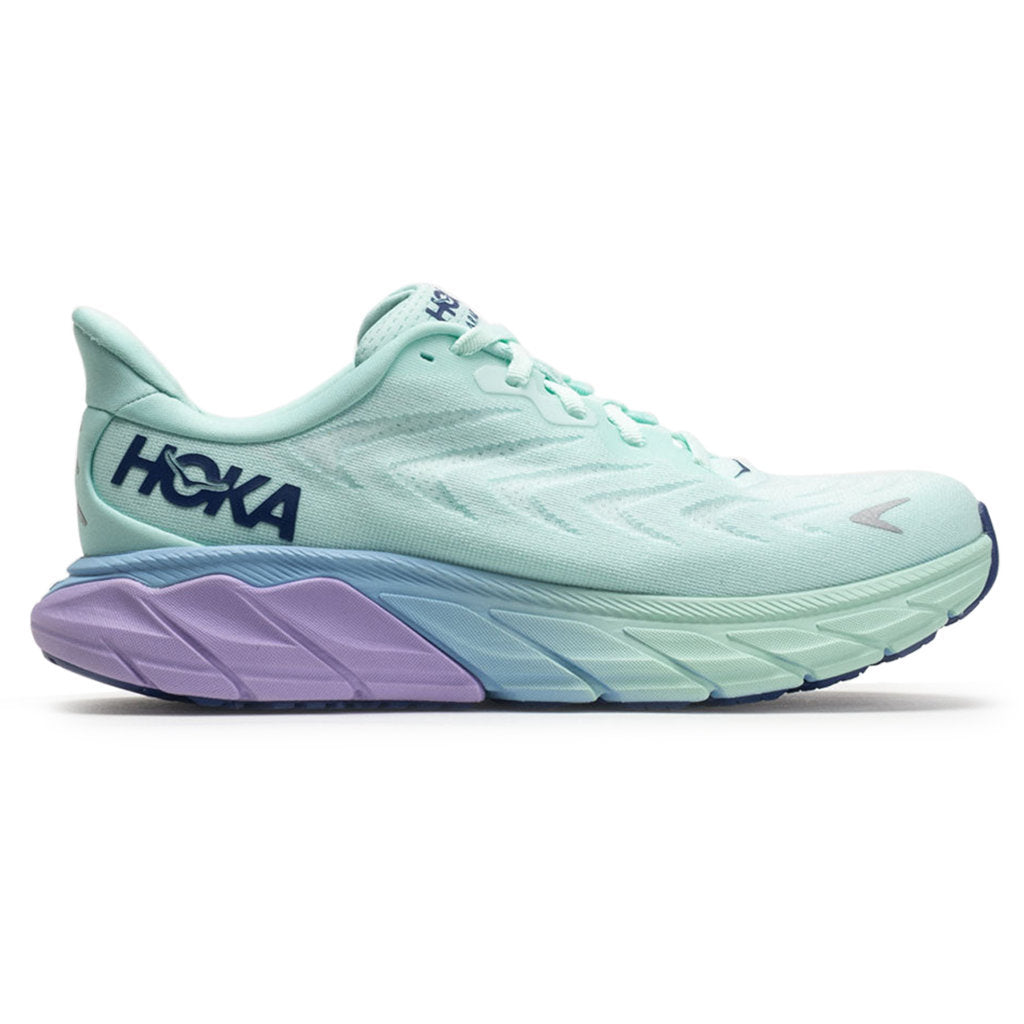 Hoka One One Arahi 6 Textile Womens Trainers#color_sunlit ocean lilac mist