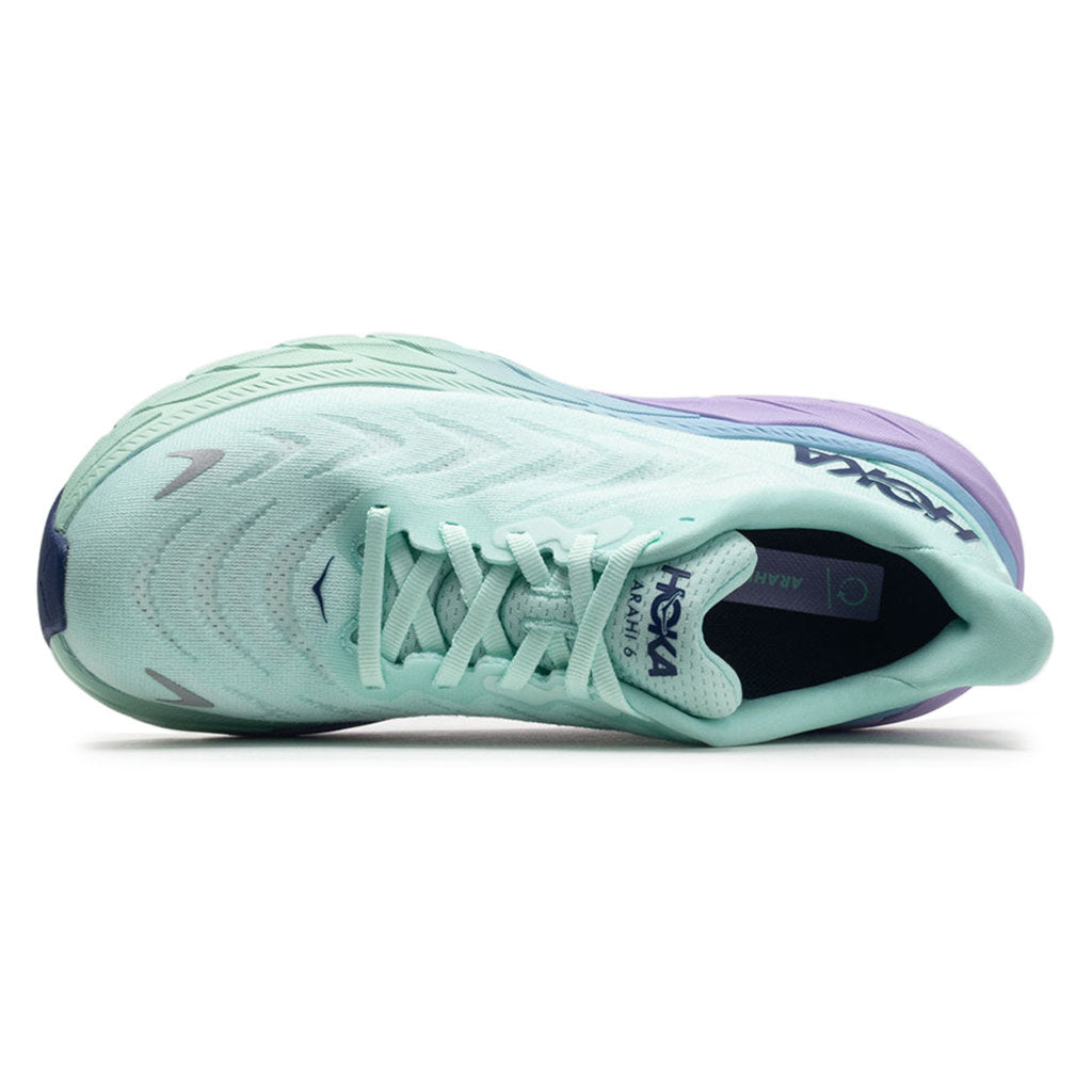 Hoka One One Arahi 6 Textile Womens Trainers#color_sunlit ocean lilac mist