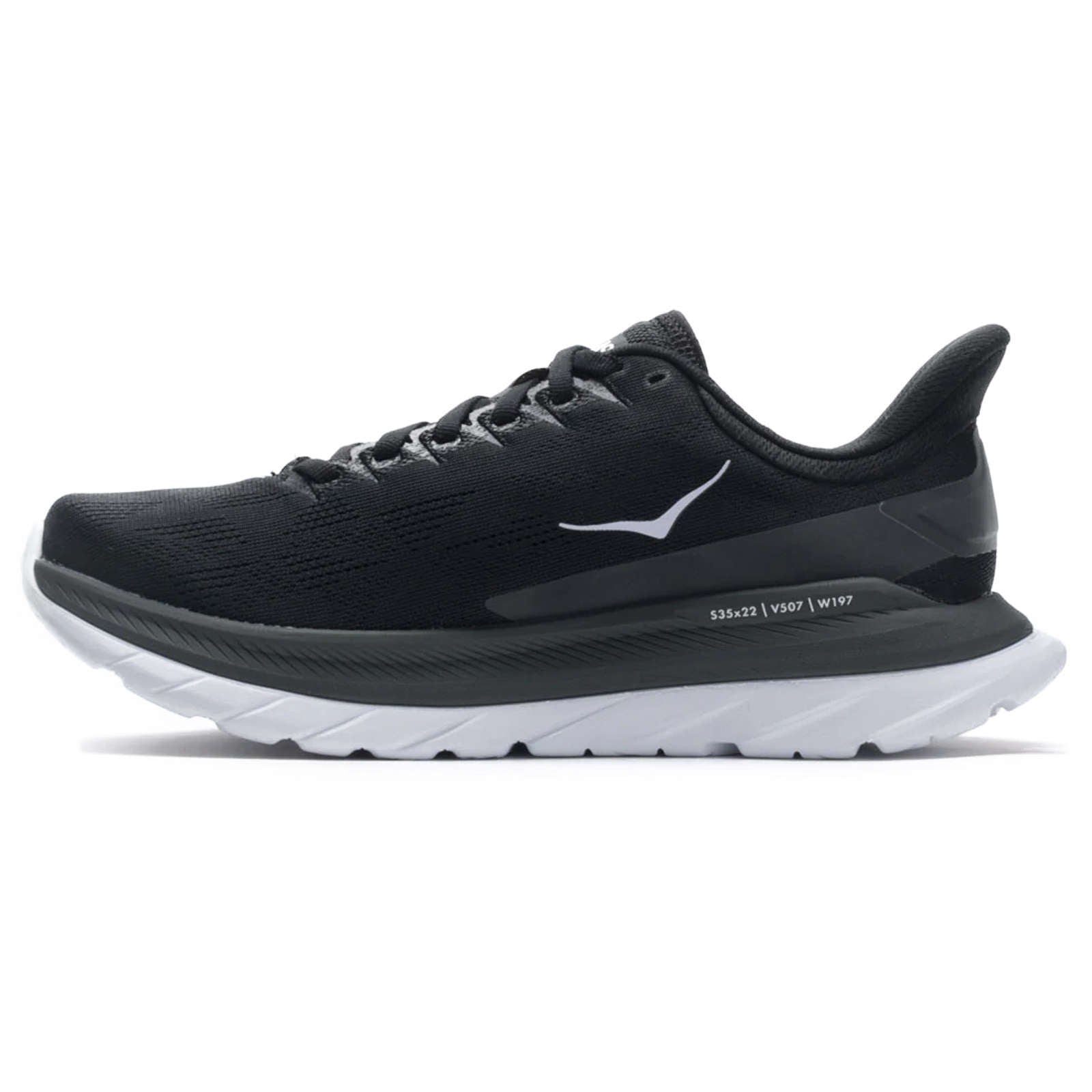 Hoka One One Mach 4 Mesh Men's Low-Top Road Running Trainers#color_black dark shadow