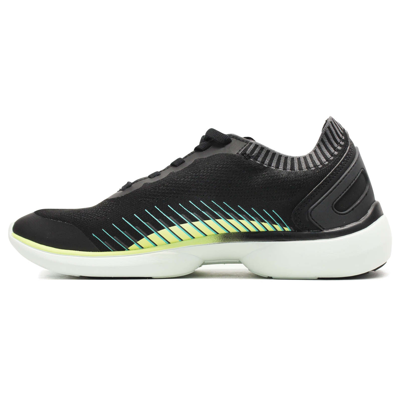 Vionic Embolden Synthetic Textile Womens Trainers#color_black pale lime