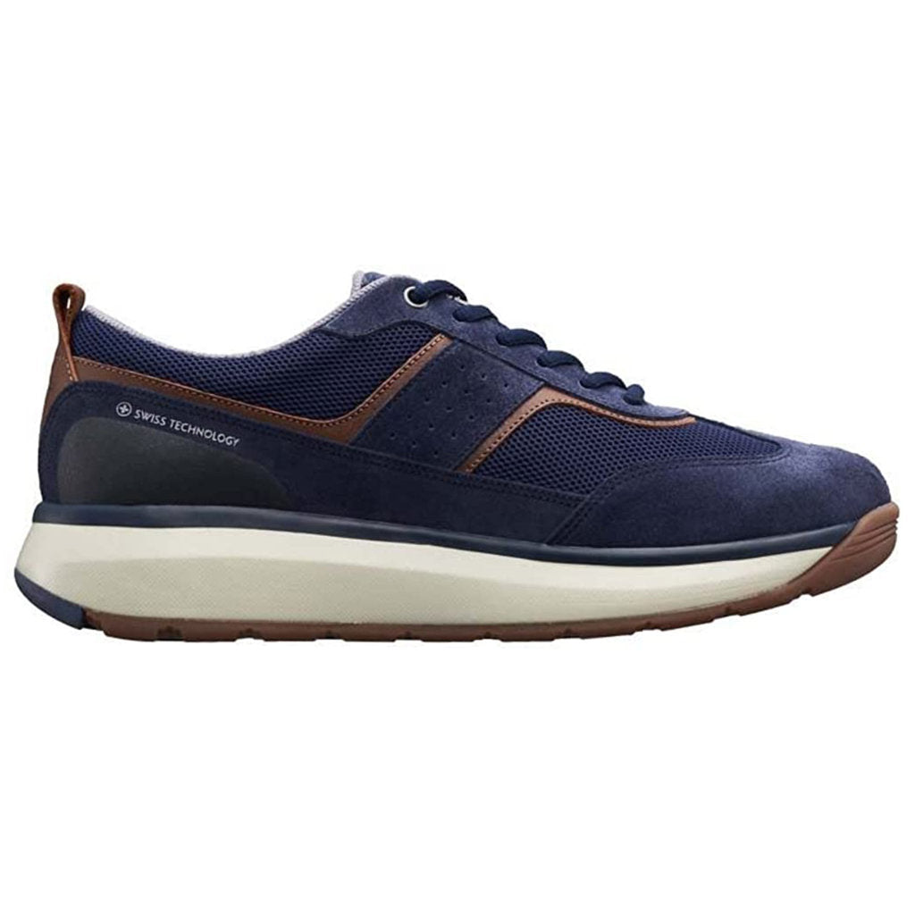 Joya David II Suede Textile Mens Trainers#color_dark blue