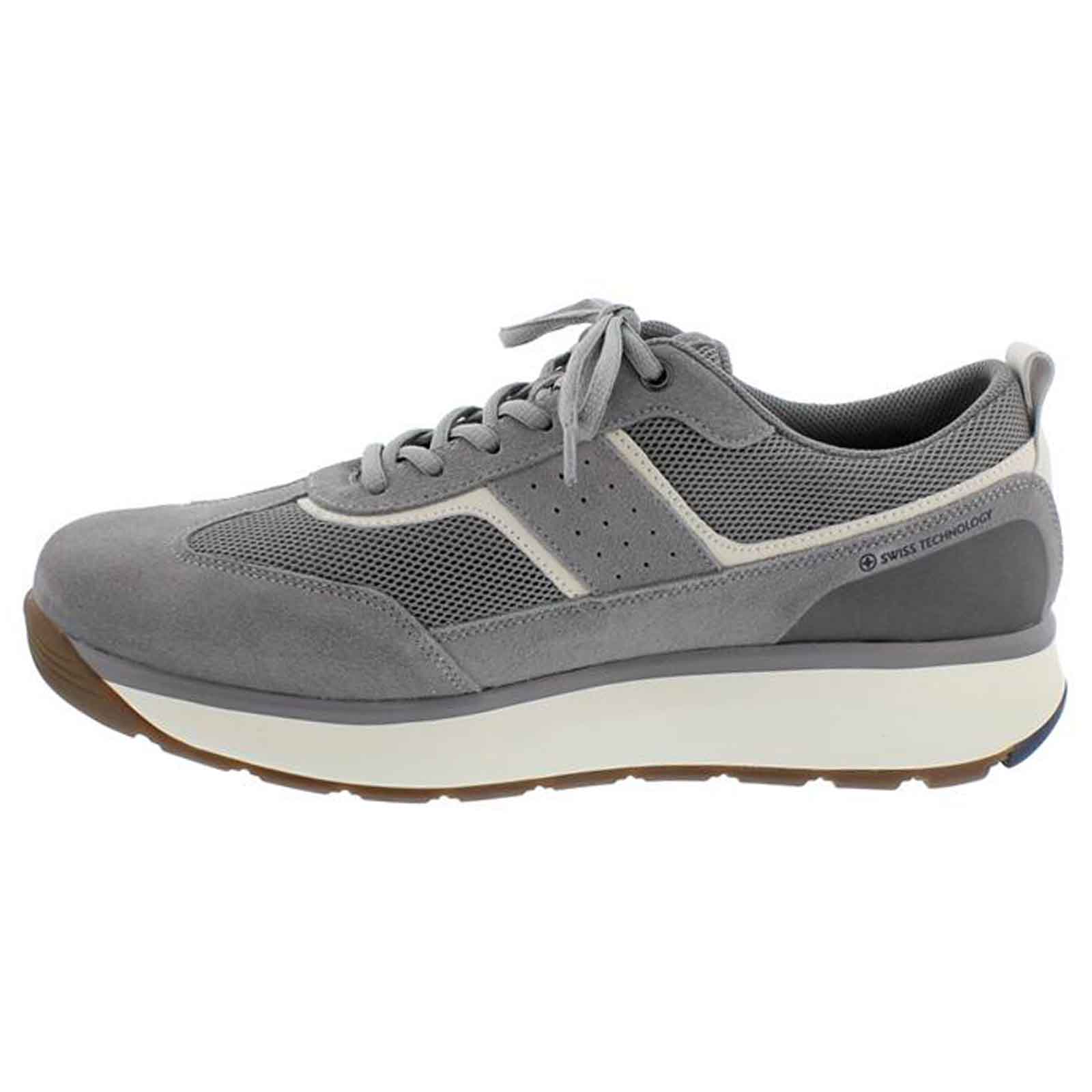 Joya David II Suede Textile Mens Trainers#color_grey