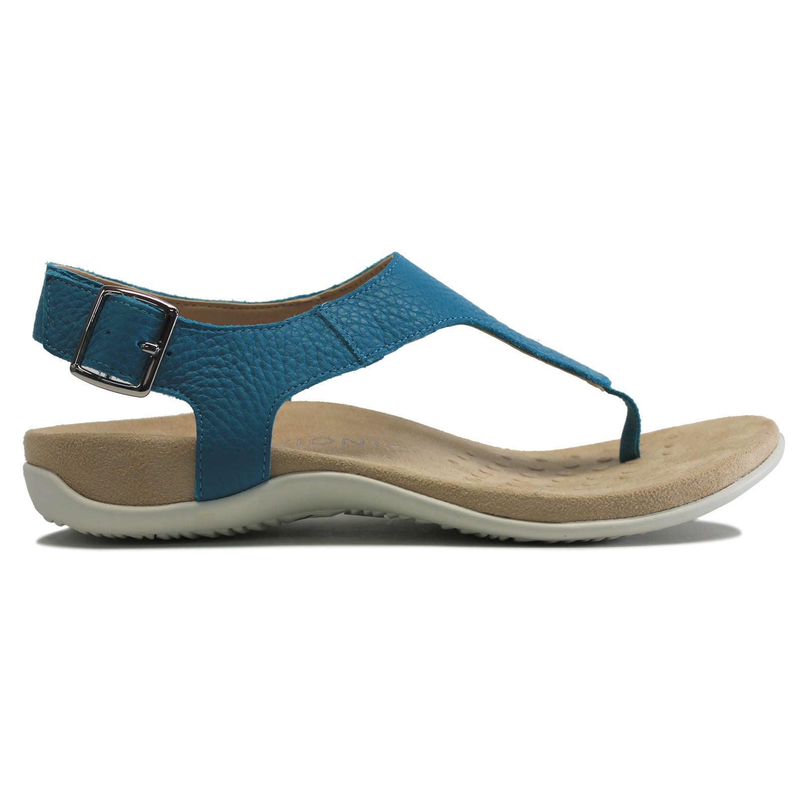 Vionic Terra Leather Womens Sandals#color_lake blue