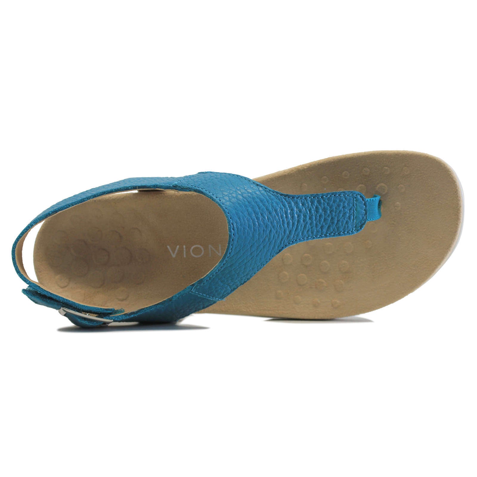 Vionic Terra Leather Womens Sandals#color_lake blue