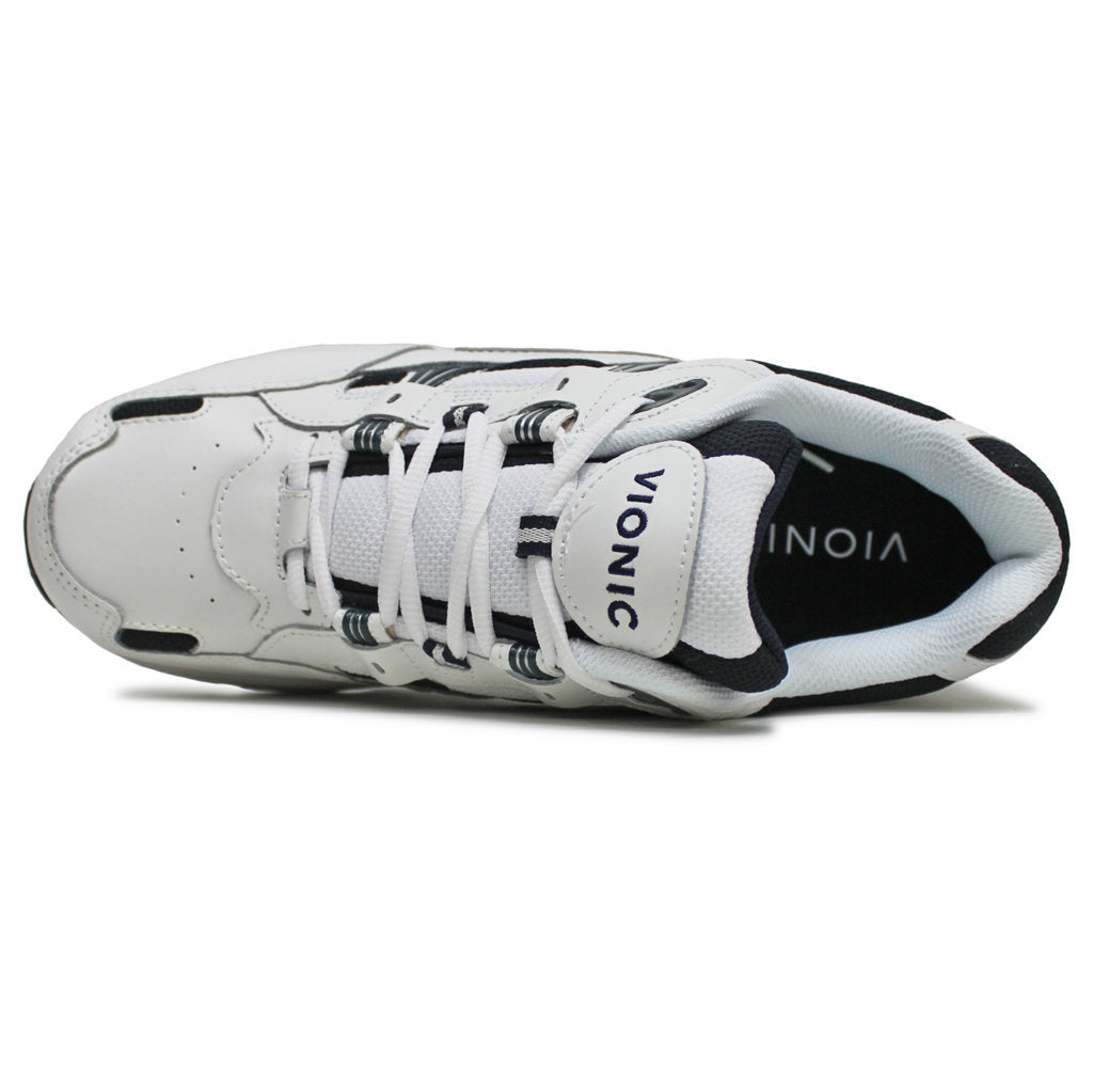 Vionic 23MWalk Suede Textile Mens Trainers#color_white navy