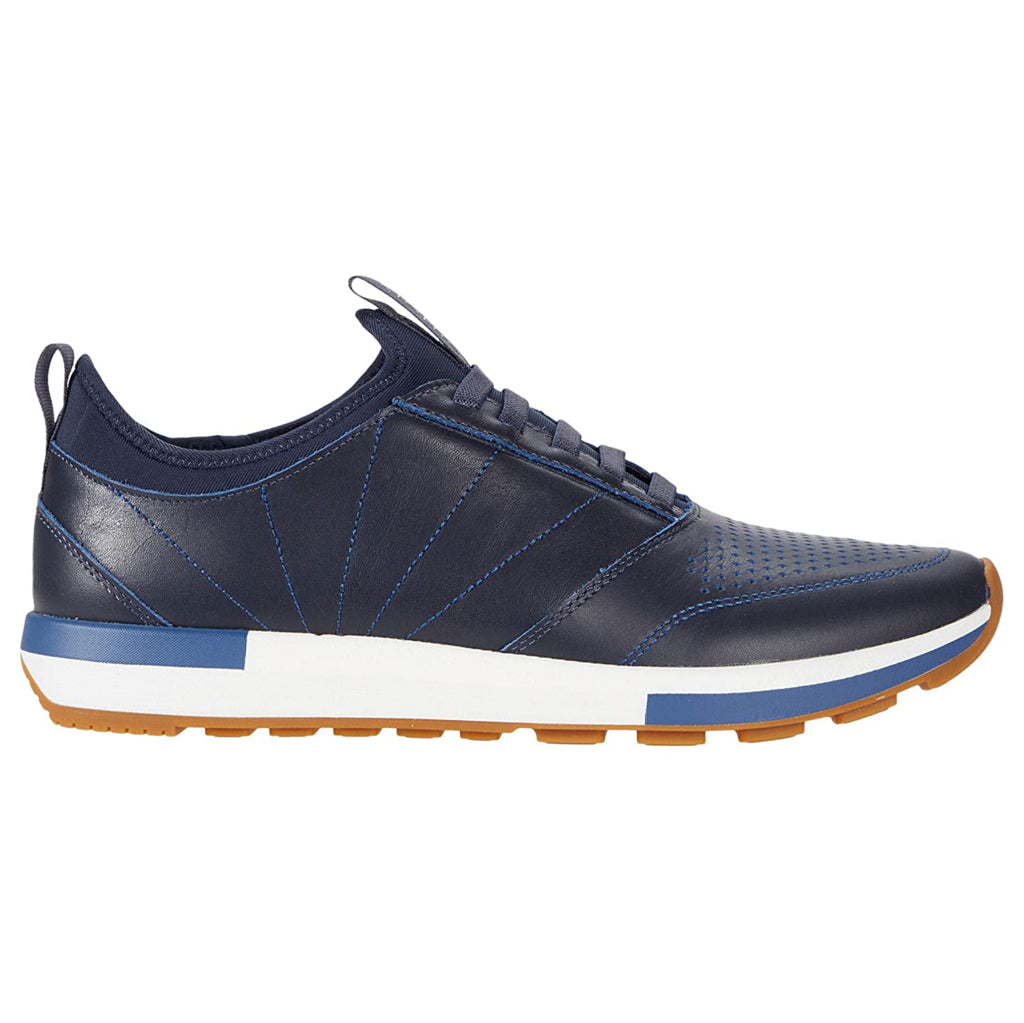 Vionic Trent Leather Mens Trainers#color_navy