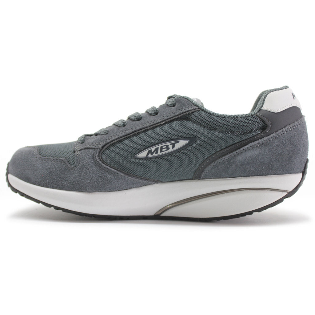 MBT MBT 1997 Classic Leather Textile Mens Trainers#color_dark grey