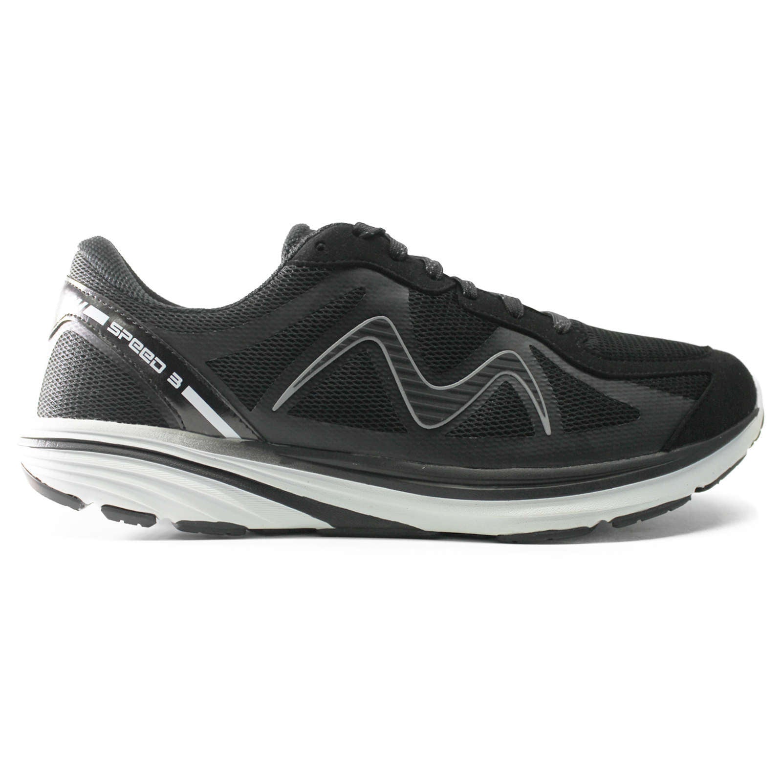 MBT Speed 3 Suede & Mesh Women's Low-Top Trainers#color_black