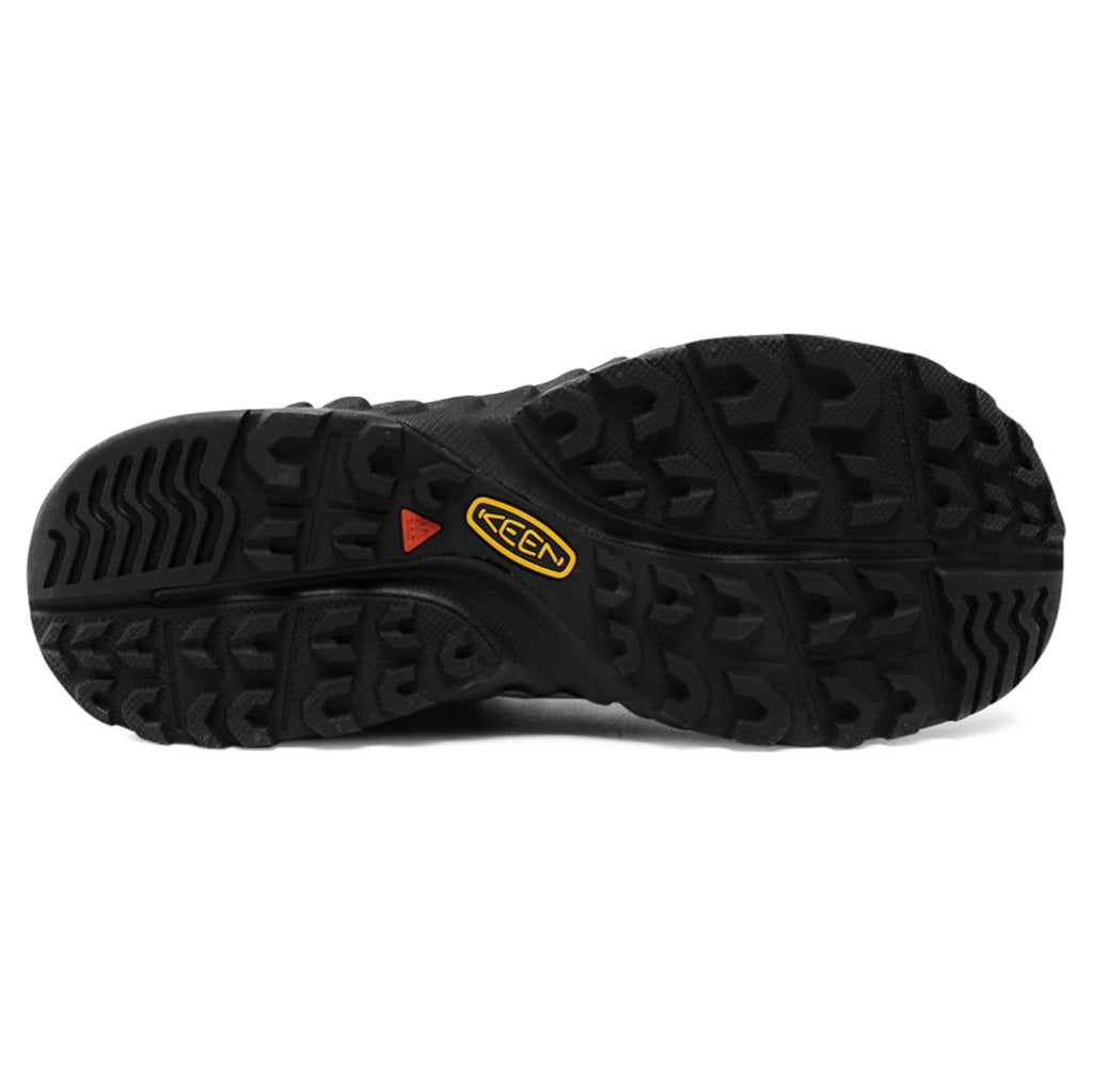 Keen NXIS EVO Mesh Men's Lightweight Waterproof Hiking Trainers#color_black keen yellow