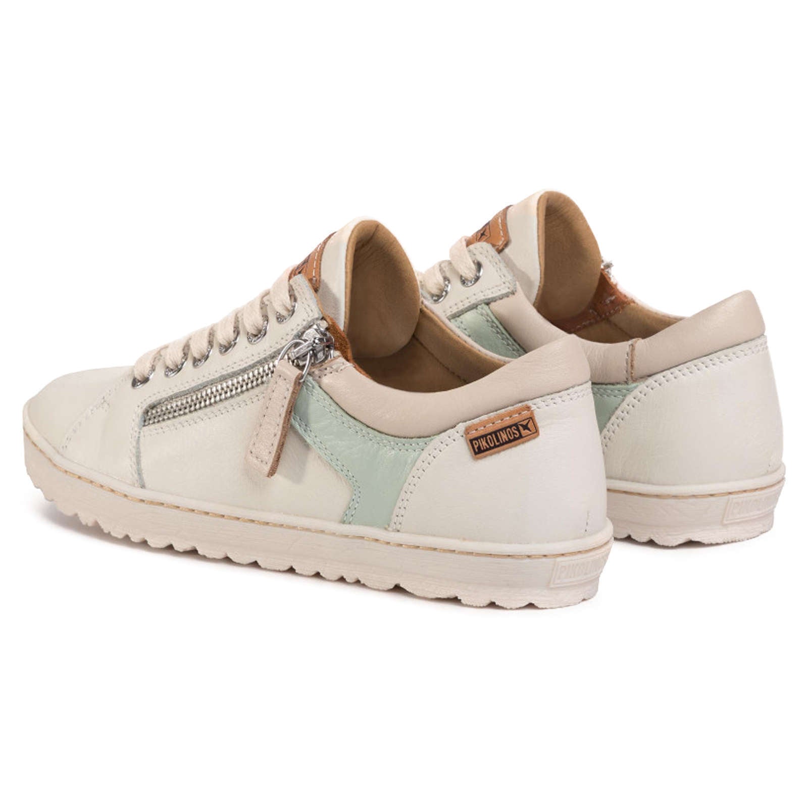 Pikolinos Lagos 901-6766 Leather Womens Shoes#color_nata