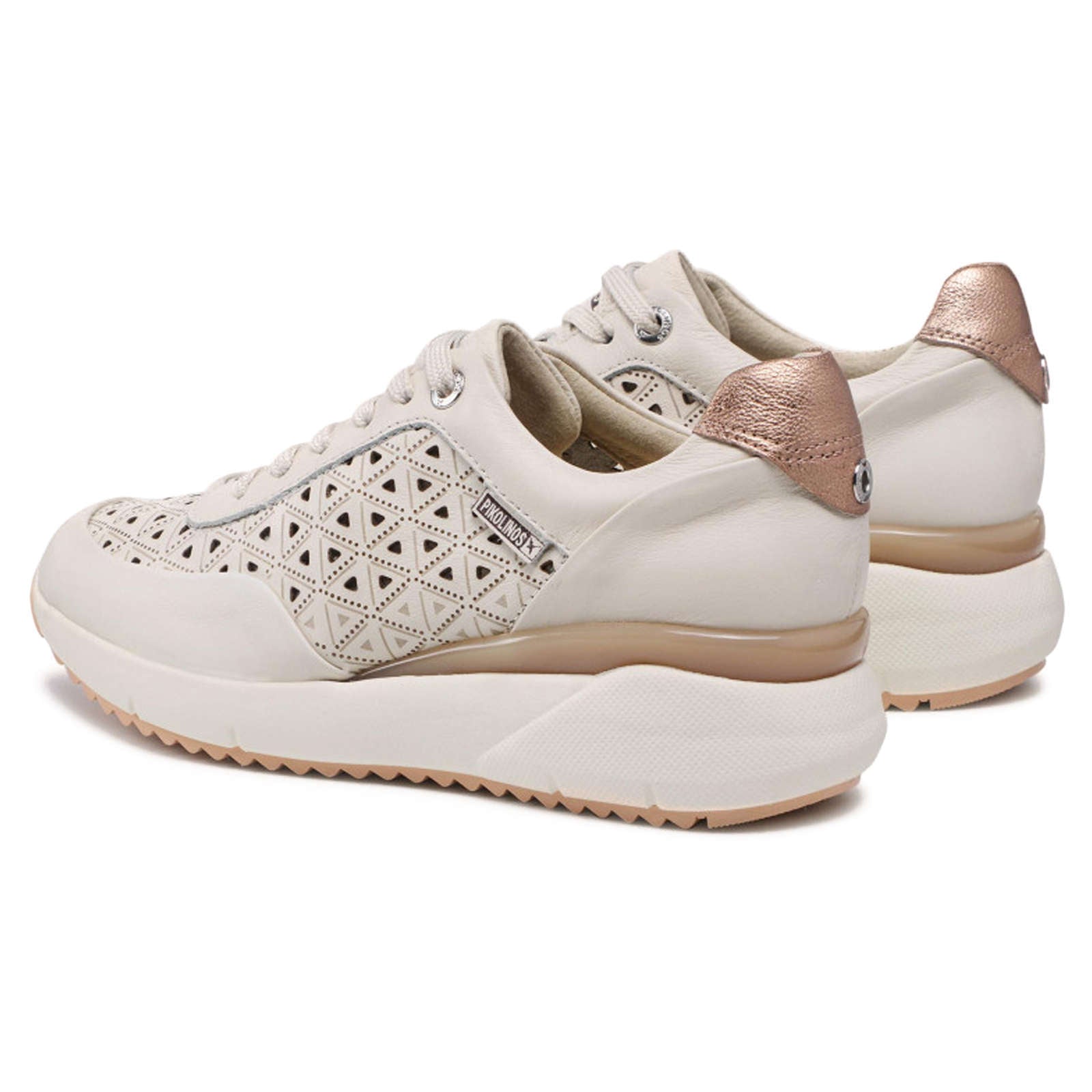 Pikolinos Sella W6Z-6632 Leather Womens Trainers#color_nata