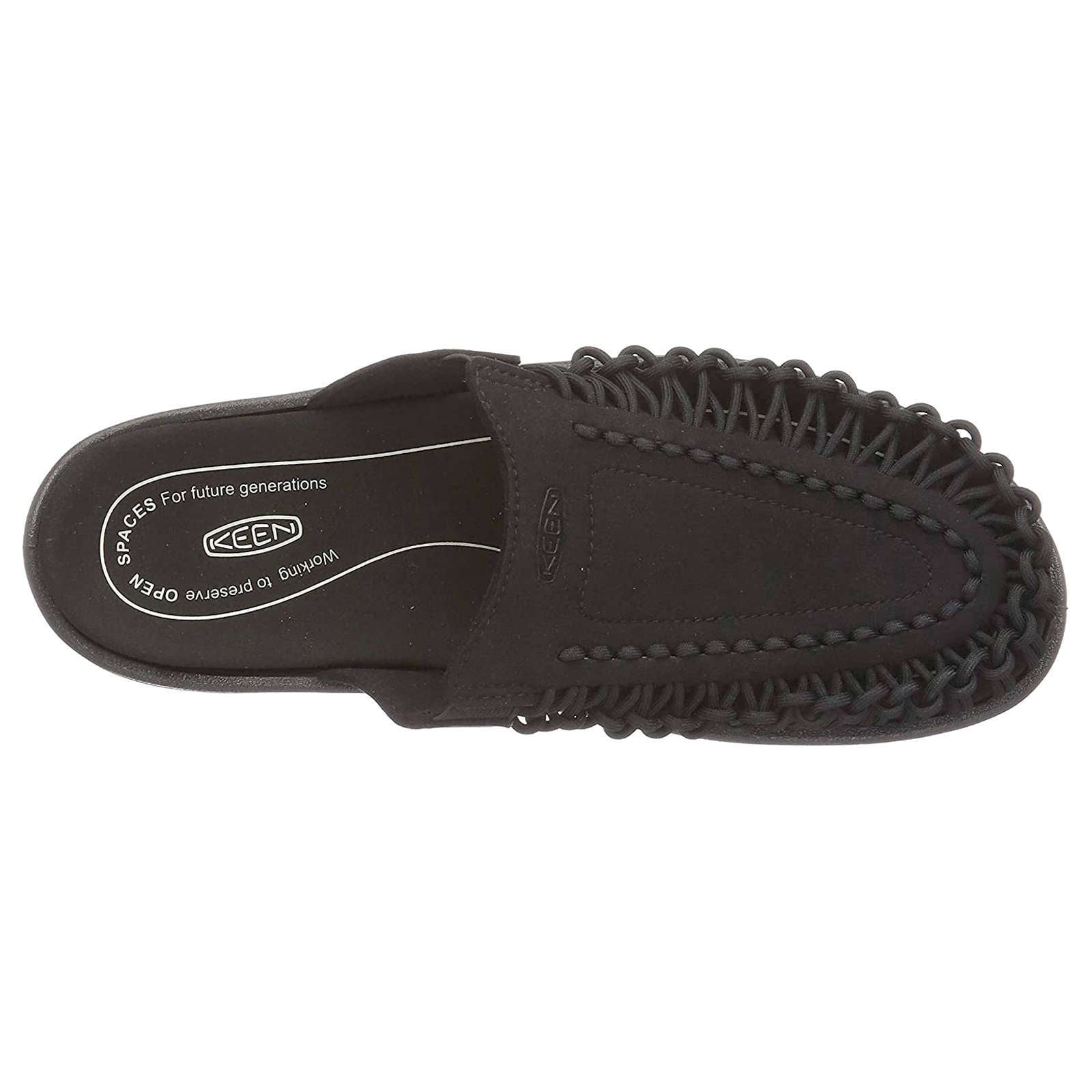 Keen UNEEK II Recycled Textile 2-Cord Women's Slide Sandals#color_black black