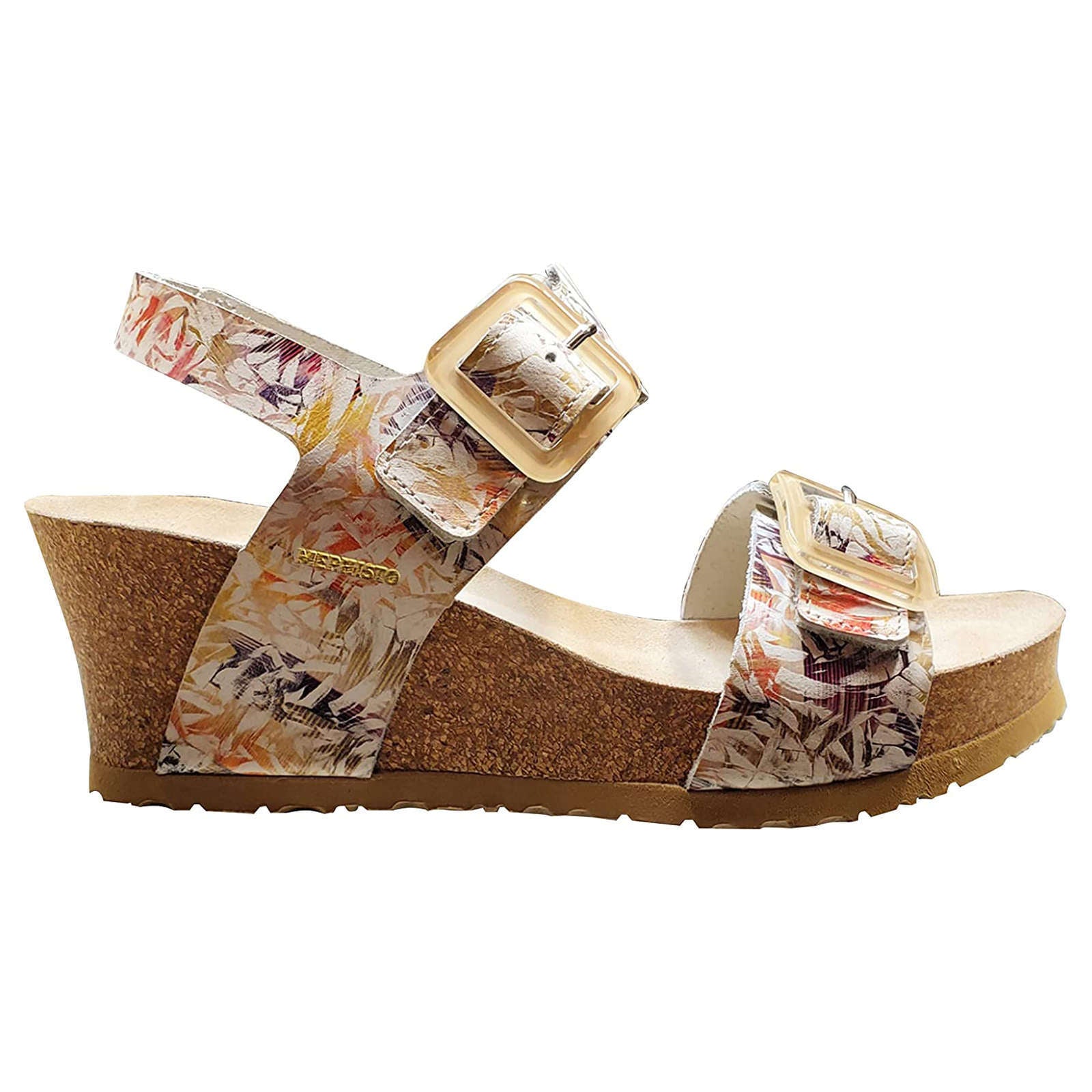 Mephisto Lissia Printed Leather Womens Sandals#color_multicoloured