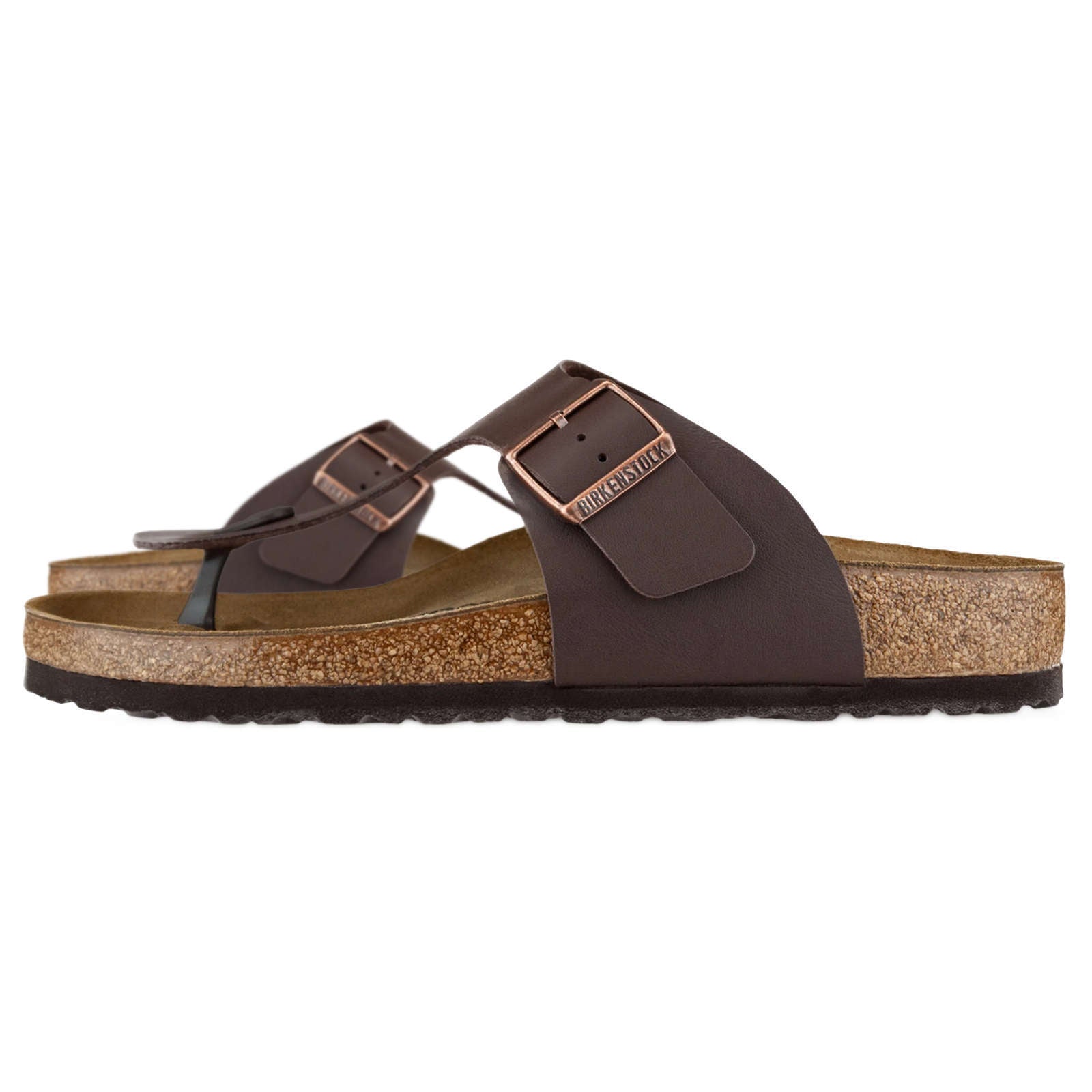 Birkenstock Ramses BS Birko-Flor Unisex Sandals#color_dark brown