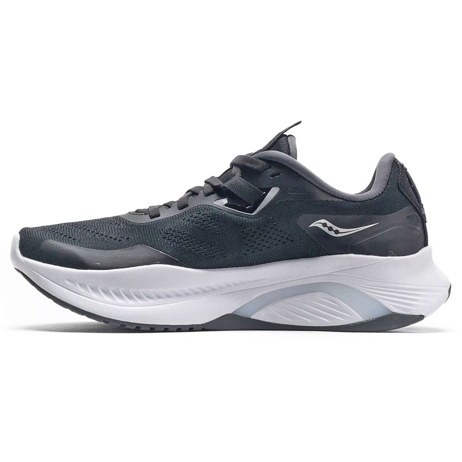 Saucony Guide 15 Synthetic Textile Men's Low-Top Trainers#color_black white