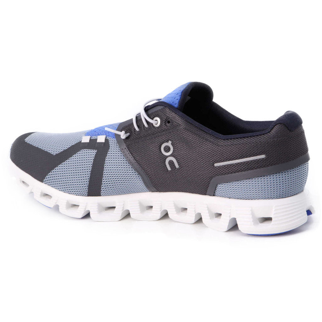 On Running Cloud 5 Push Textile Men's Low-Top Trainers#color_eclipse chambray