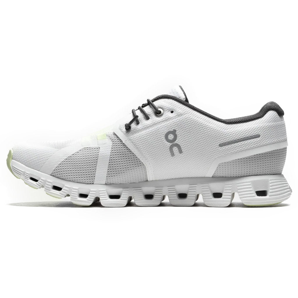 On Running Cloud 5 Push Textile Women's Low-Top Trainers#color_white oasis