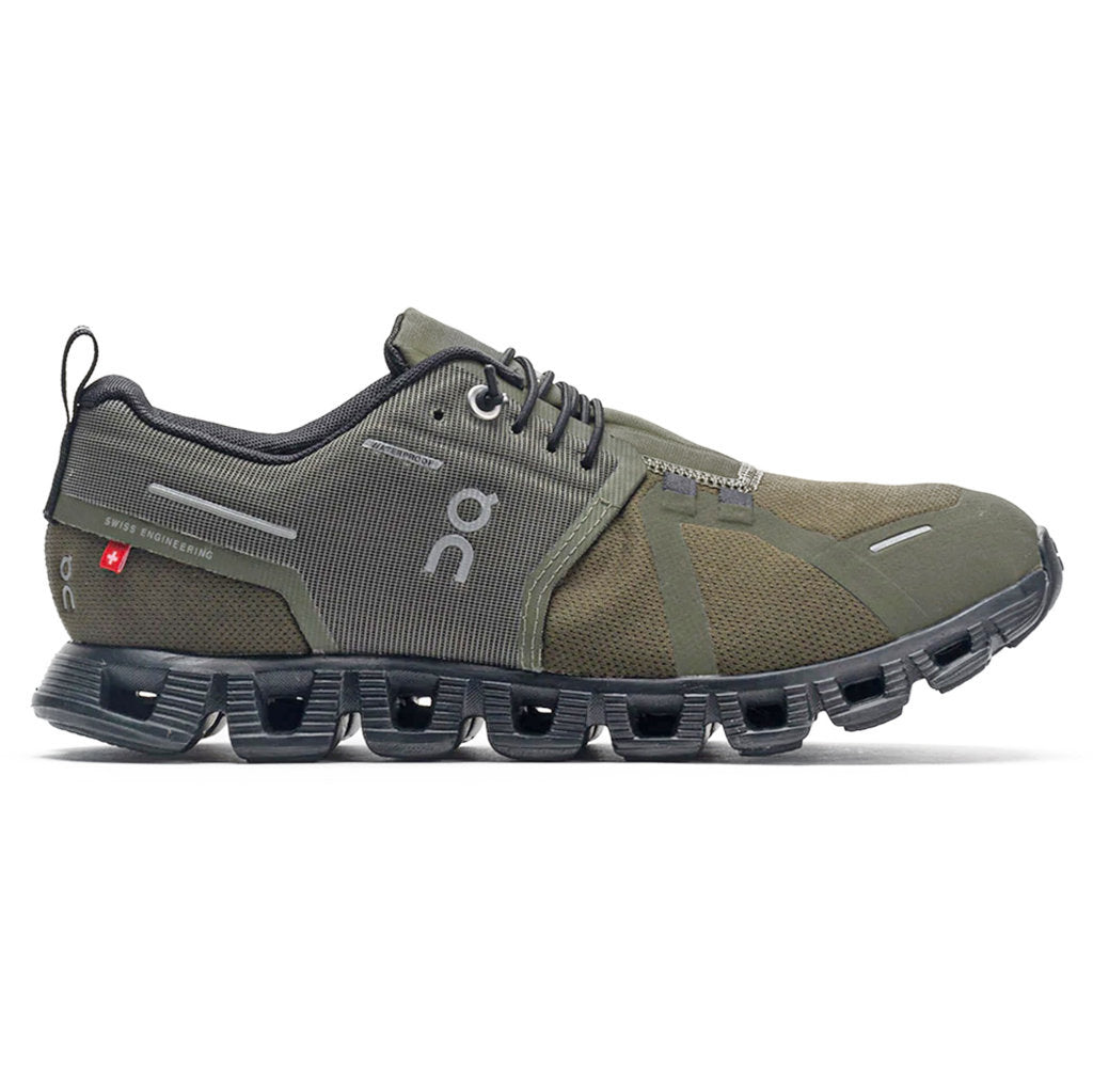 On Cloud 5 Waterproof Textile Synthetic Women's Trainers#color_olive black