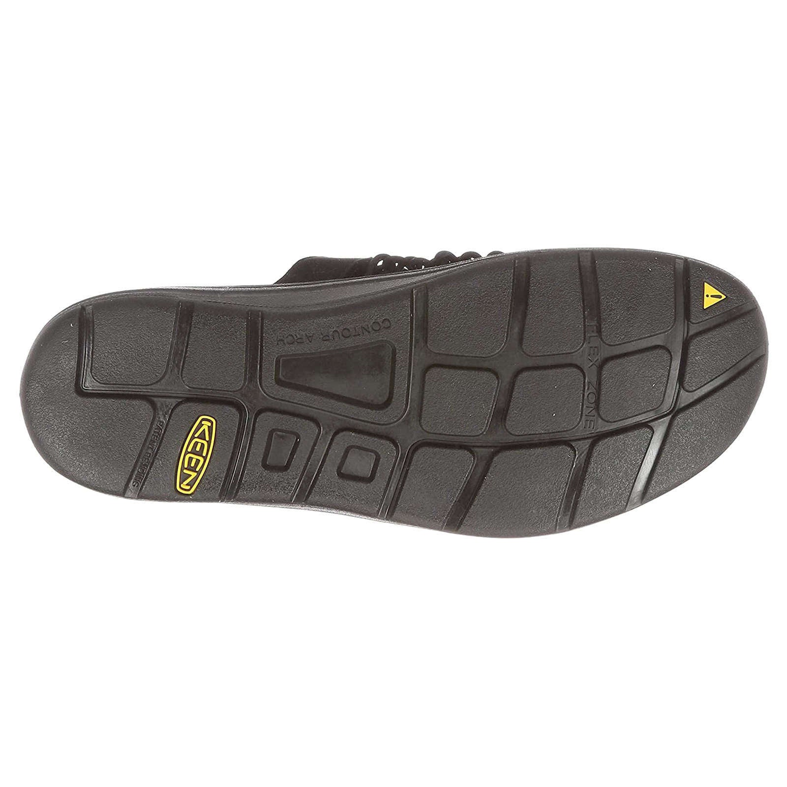 Keen UNEEK II Recycled Textile 2-Cord Men's Slide Sandals#color_black black