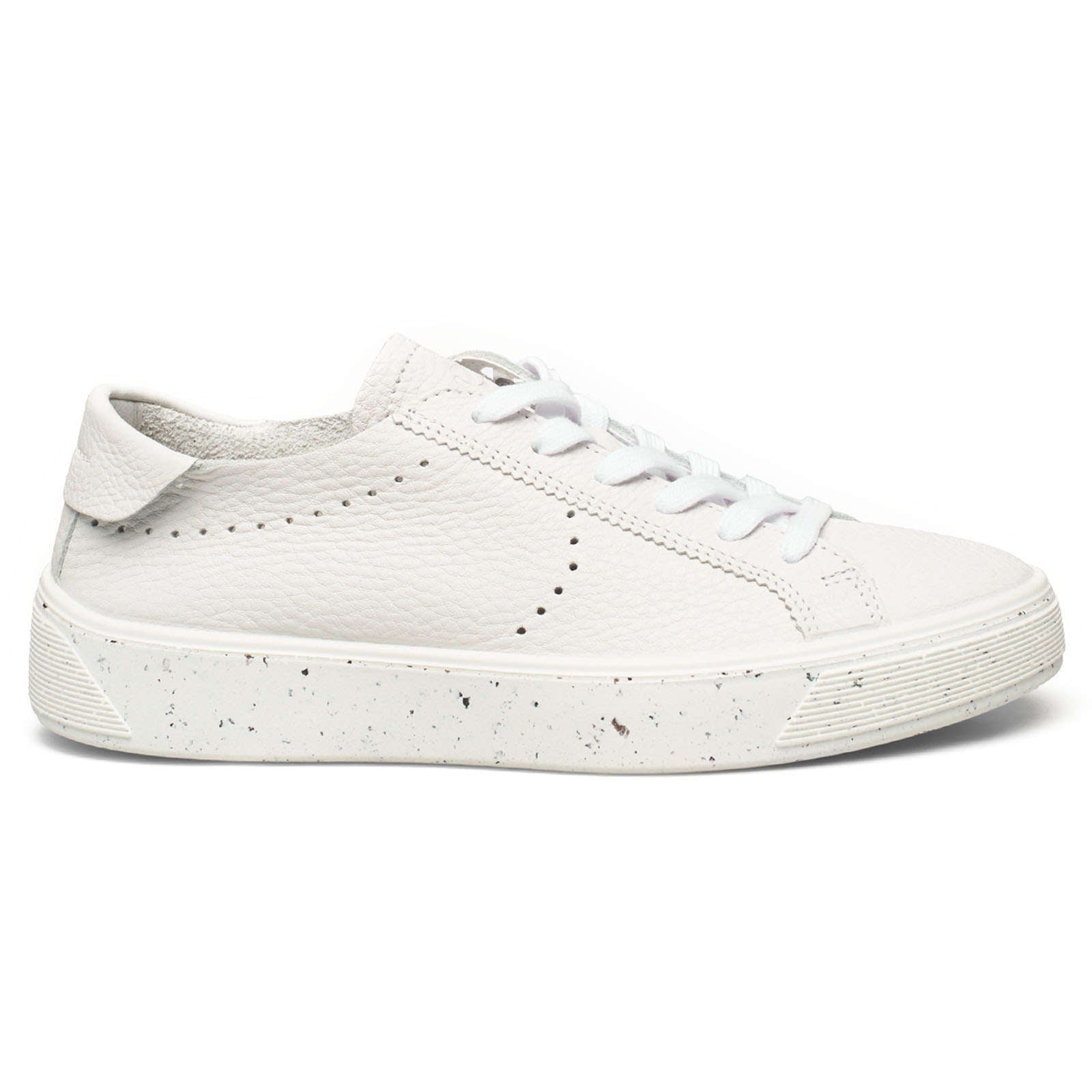 Ecco Street Tray 291503 Leather Womens Shoes#color_white